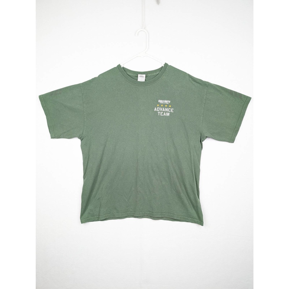 Adult Sz XL Gildan GameStop Call Of Duty World At War Exclusive Green T-Shirt